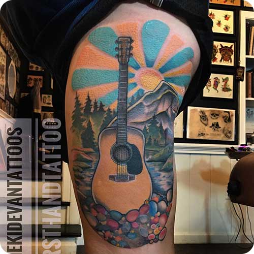 Acoustic Guitar Tattoo