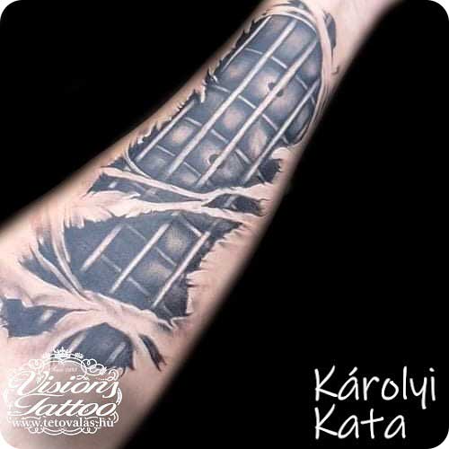 Bass Fingerboard Tattoo