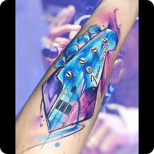 Bass Guitar Tattoo