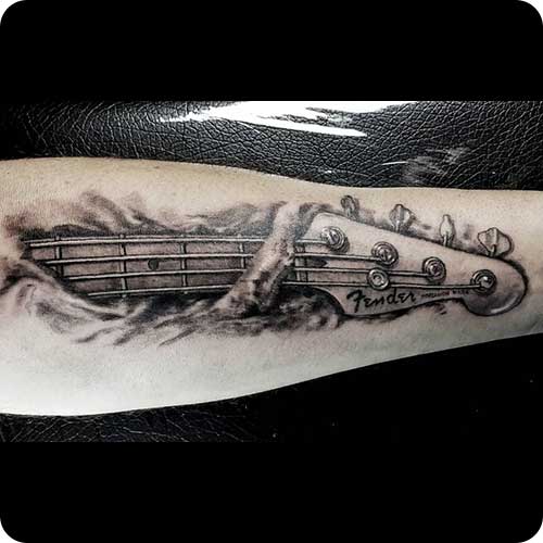 Bass Headstock Tattoo