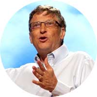 Bill Gates Left Handed