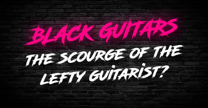 Left Handed Black Guitars