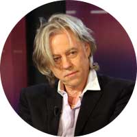 Bob Geldof Left Handed