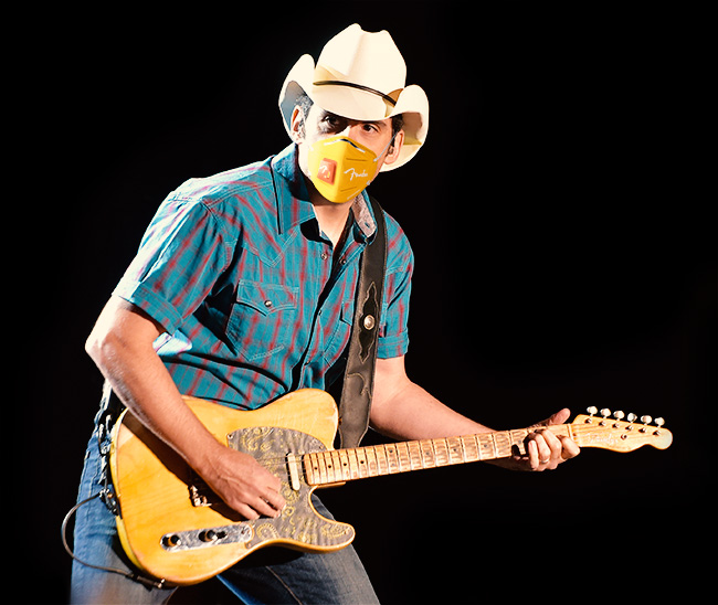 Brad paisley face mask