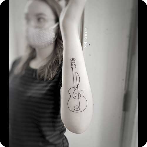 Easy Guitar Tattoo