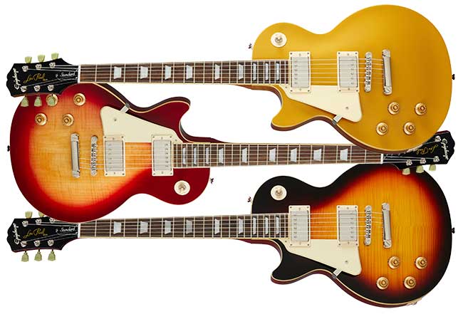 epiphone left handed guitars