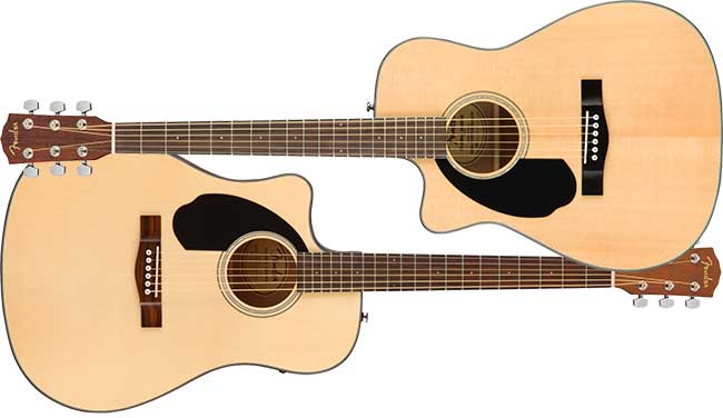 Left Handed Fender CD-60SCE/CC-60SCE Acoustics