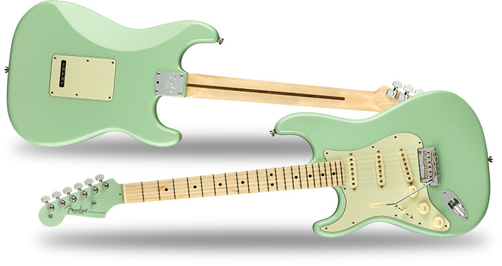 Fender Left Handed American Pro Strat Surf Green