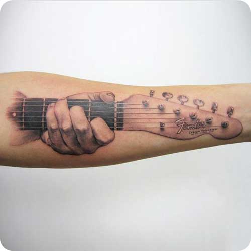 Fender Telecaster Guitar Tattoo