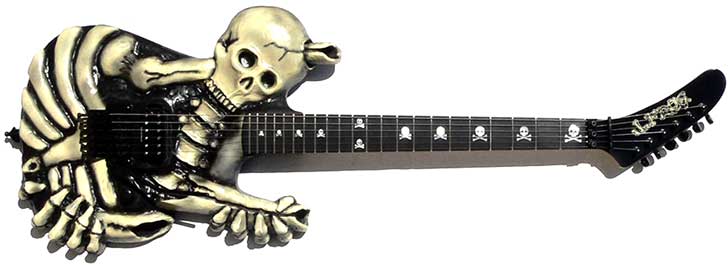 George Lynch Skull Bones Guitar Halloween Frog