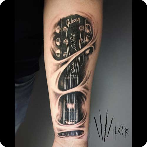 Gibson Headstock Tattoo