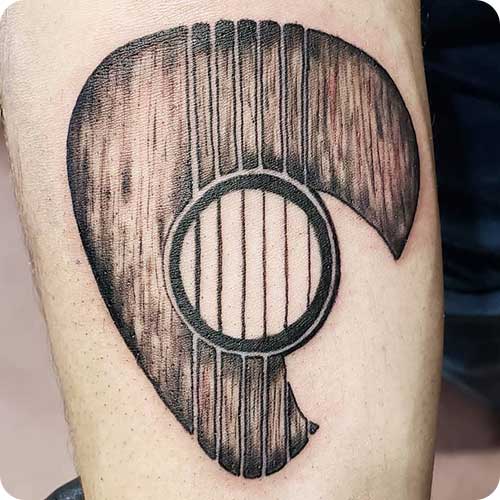 Guitar Plectrum Tattoo