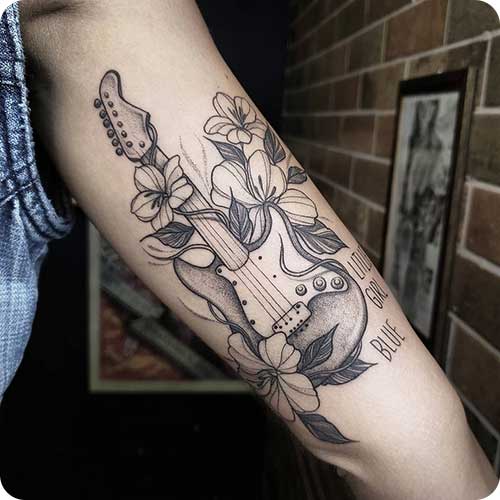 Guitar Tattoo Arm