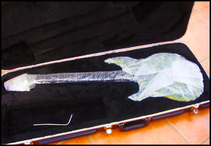 Shipping A Left Handed Guitar in a Hardcase Padding With Bubblewrap MusicMan