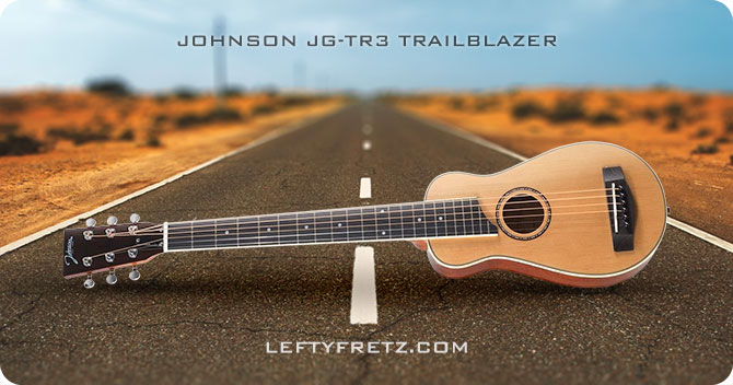 Johnson JG-TR3 Trailblazer Left Handed Travel Guitar