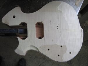 Completed Custom left handed guitar body