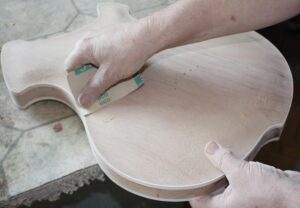 Sanding the body binding