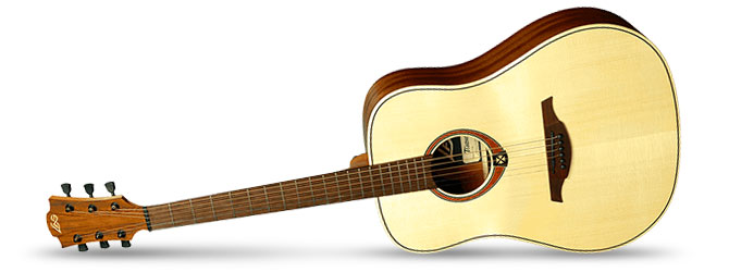 Left Handed LAG TL70D Acoustic Guitar