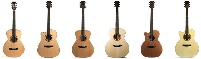 Lakewood Natural Series Left Handed Acoustic Guitars Lefty