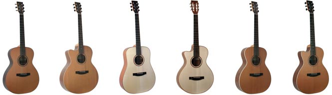 Lakewood UK Series Left Handed Acoustic Guitars Lefty