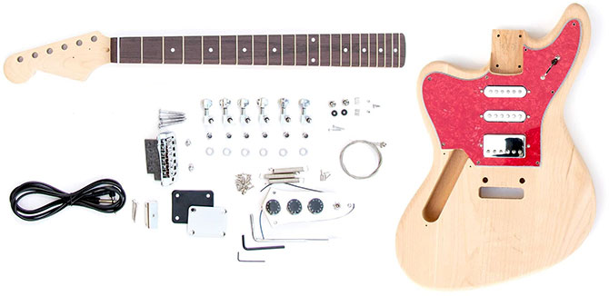 Left Handed DIY Jaguar Guitar Kit