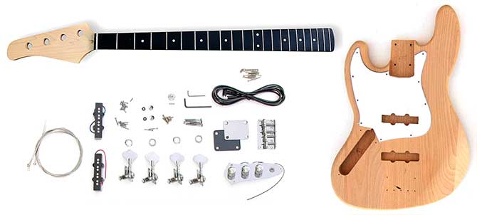 Left Handed DIY Jazz Bass Kit