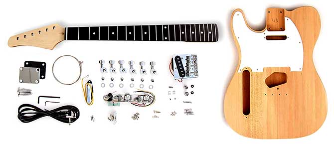 Left Handed DIY Telecaster Guitar Kit