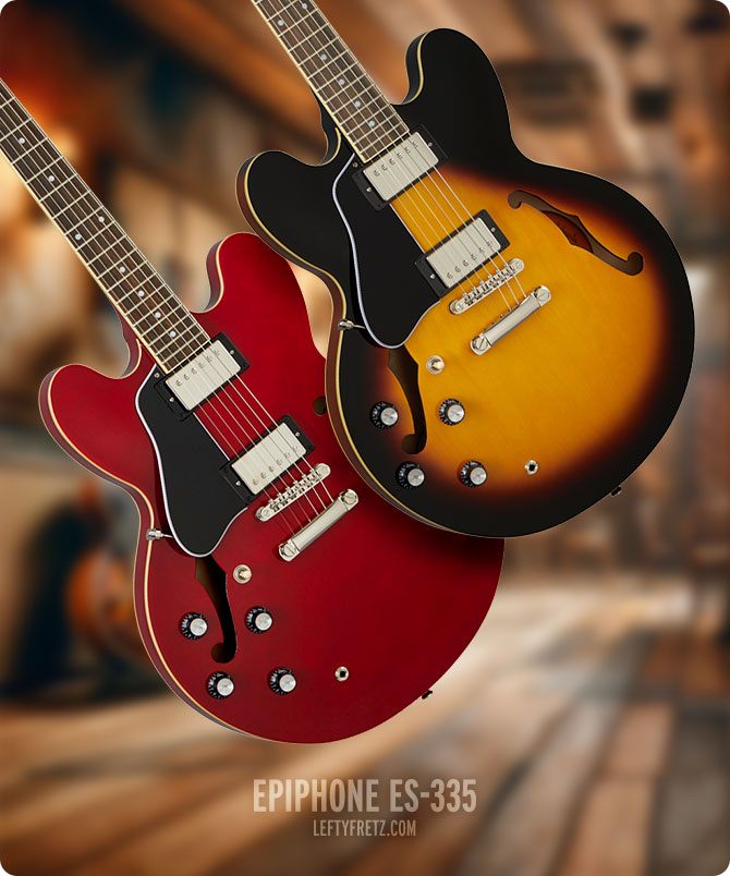 Semi Hollow Body Left Handed Epiphone ES-335