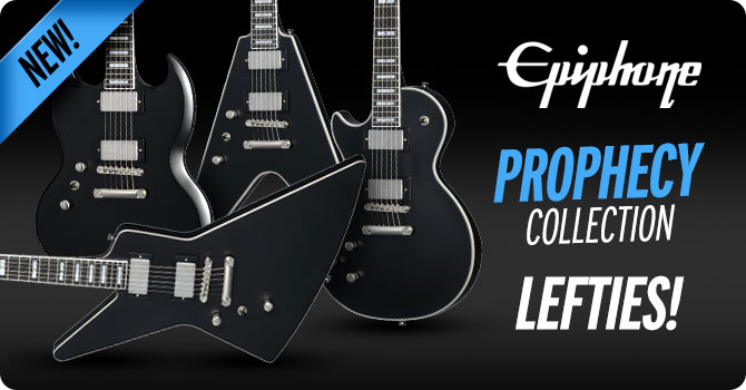 Left Handed Epiphone Prophecy Collection