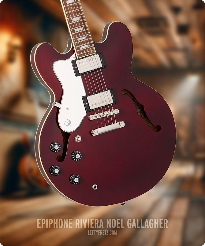 Left Handed Epiphone Riviera Noel Gallagher Signature