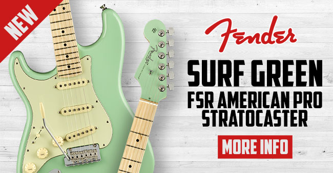 Left Handed Fender FSR Surf Green Stratocaster