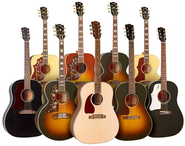 Left Handed Gibson Acoustic Guitars