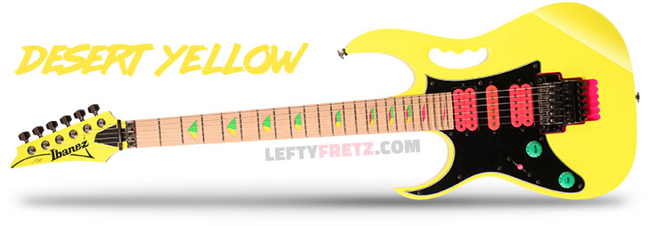 Left Handed Ibanez Jem 777 Desert Yellow