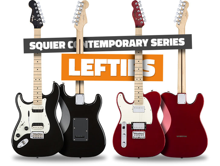 Left Handed Squier Contemporary Guitars 2018