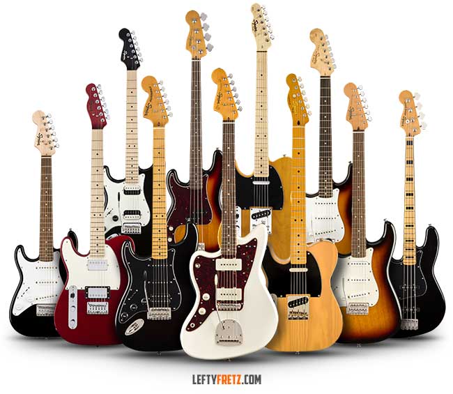 Left Handed Squier Guitars