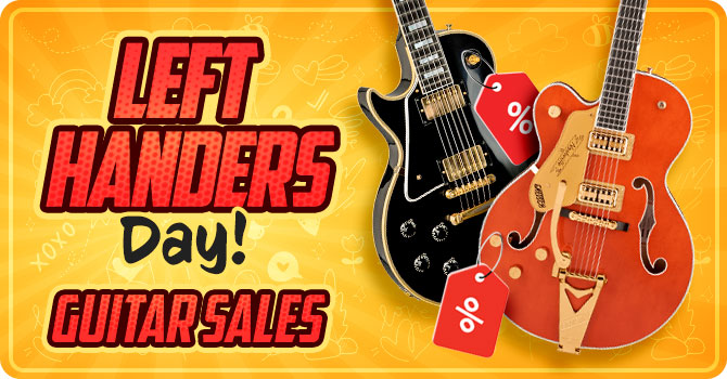 Left Handers Day Guitar Sales