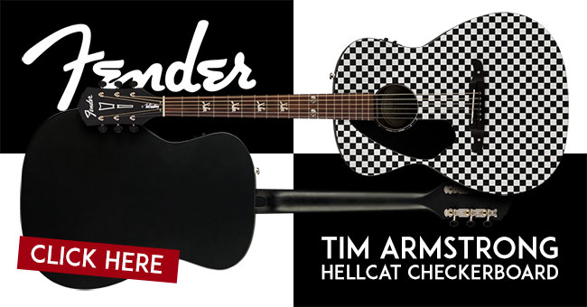 Lefty Fender Hellcat Checkerboard