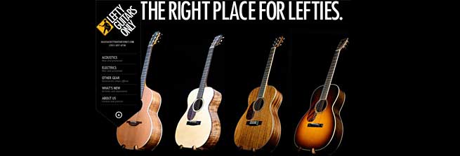 Lefty Guitars Only Left Handed Store