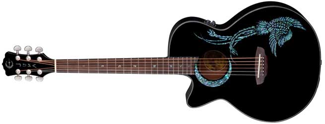 Luna Fauna Phoenix Left Handed Acoustic Guitar Lefty