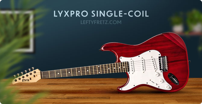 lyxpro 34 size left handed electric guitar