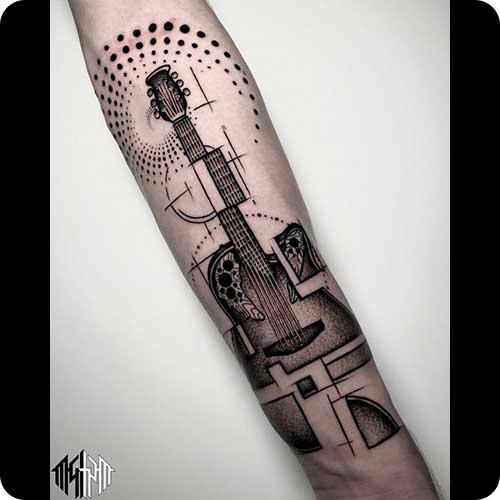 Mathematical Guitar Tattoo