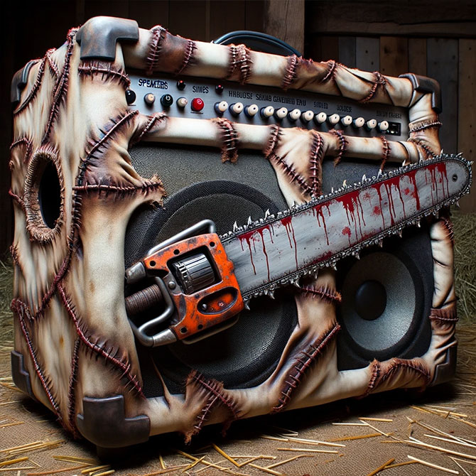 Stitched Leather Guitar Amp