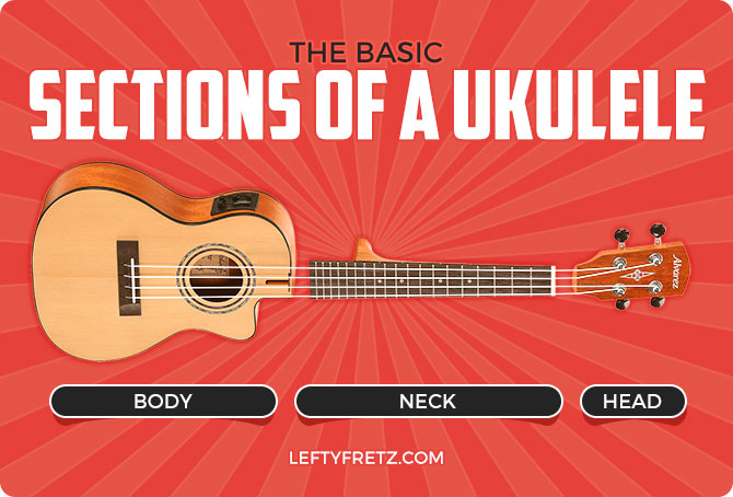 Ukulele Parts - Body Neck and Headstock