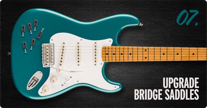 Upgrade Guitar Bridge Saddles