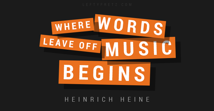 Where words leave off music begins quote