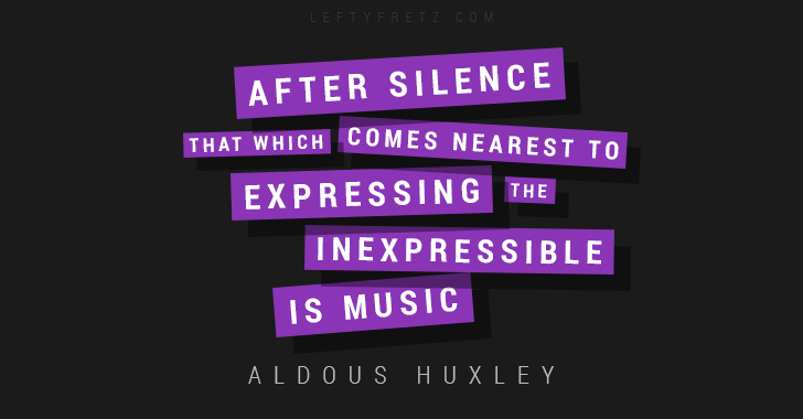 Aldous Huxley Music Quote