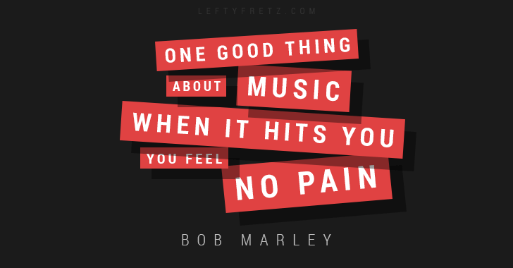 Bob Marley Music Quote