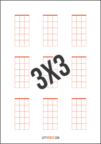 Blank Bass Chord Chart