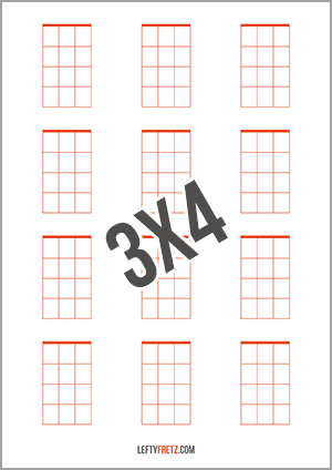 3x4 Chord Chart