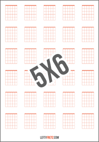 Blank Guitar Chord Sheet 30